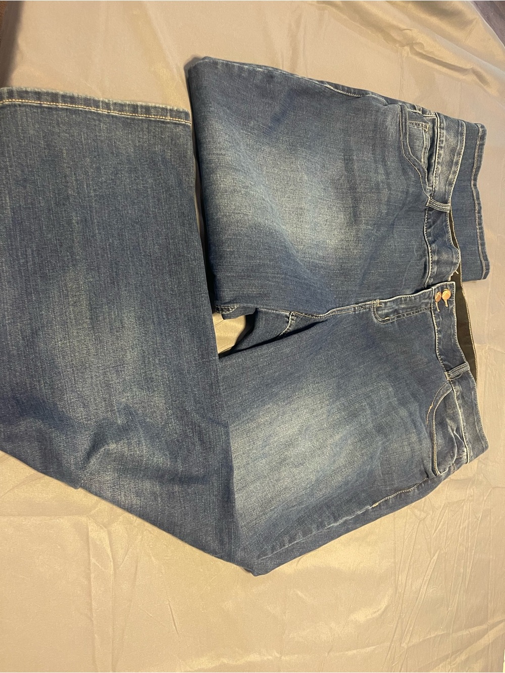 Lane Bryant Medium Wash Straight Leg Jeans